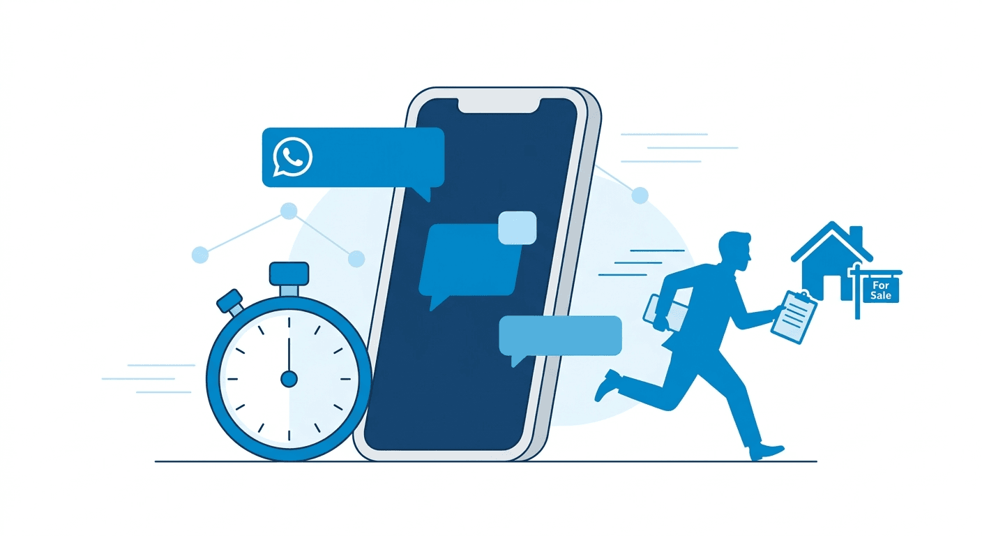 Cómo responder leads inmobiliarios en menos de 5 minutos (incluso a las 3 de la mañana)